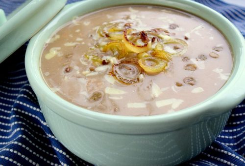 Karamelize Soğanlı Yeşil Mercimek Çorbası Tarifi