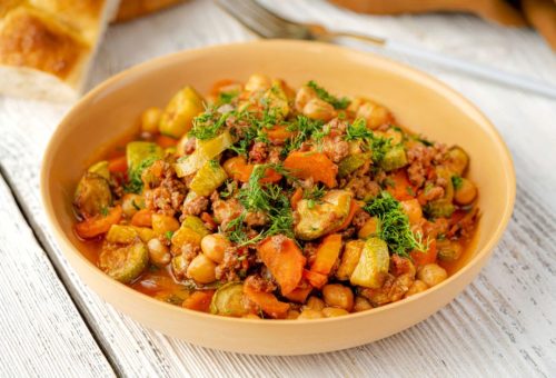 Kıymalı Nohutlu Kabak Yemeği Tarifi