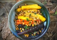 Fırında Nohutlu Gökkuşağı Havuçları Tarifi