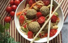 Doyurucu Sebzeli Falafelli Spagetti Tarifi