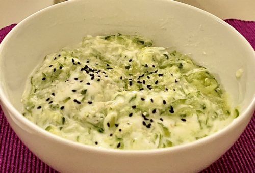 Susamlı Kabak Salatası Tarifi