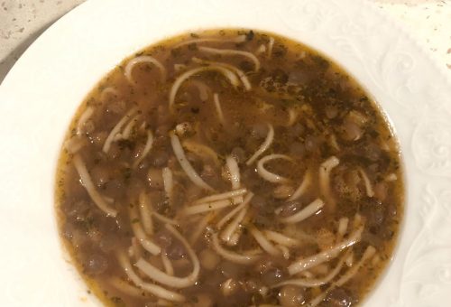 Yeşil Mercimekli Hamur Çorbası Tarifi