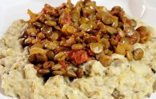 Vejetaryan Yeşil Mercimekli Hünkar Beğendi Tarifi