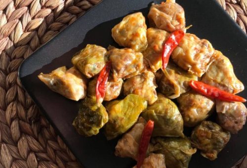 Yüksek Proteinli Vegan Yemeği Yeşil Mercimekli Lahana Sarması Tarifi