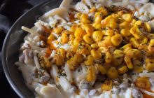 Yoğurtlu & Mercimekli Mısır Soslu Erişte Tarifi